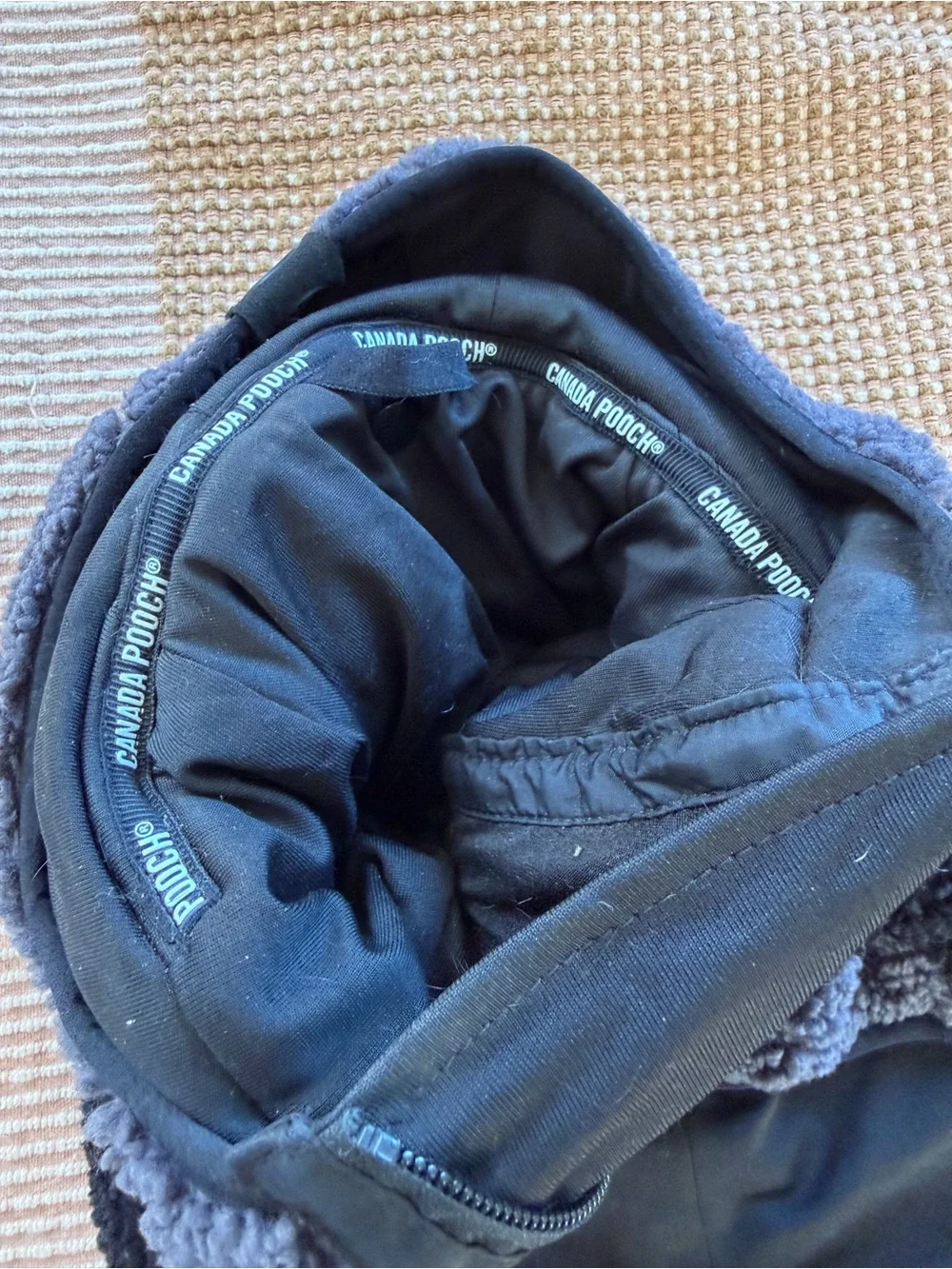 Canada Pooch Black & Gray Sherpa Hoodie for Dogs